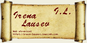 Irena Laušev vizit kartica
